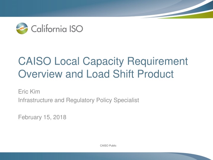 caiso local capacity requirement overview n.w