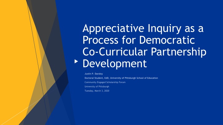 appreciative inquiry as a process for democratic n.w