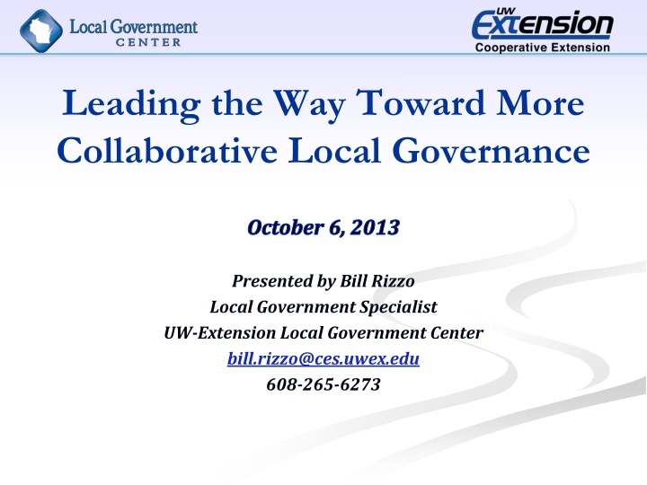 leading the way toward more collaborative local n.w