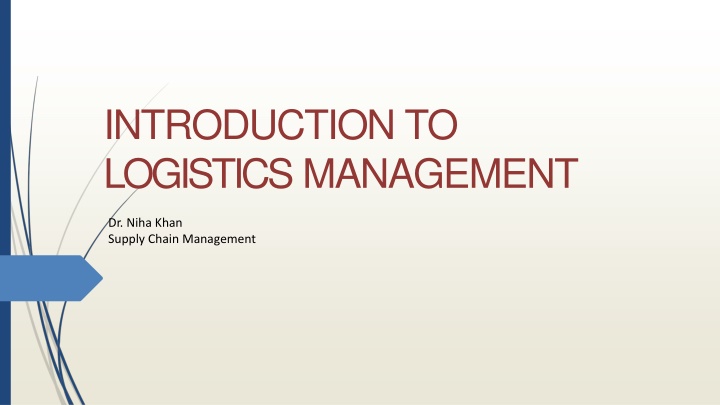 introduction to logistics management n.w