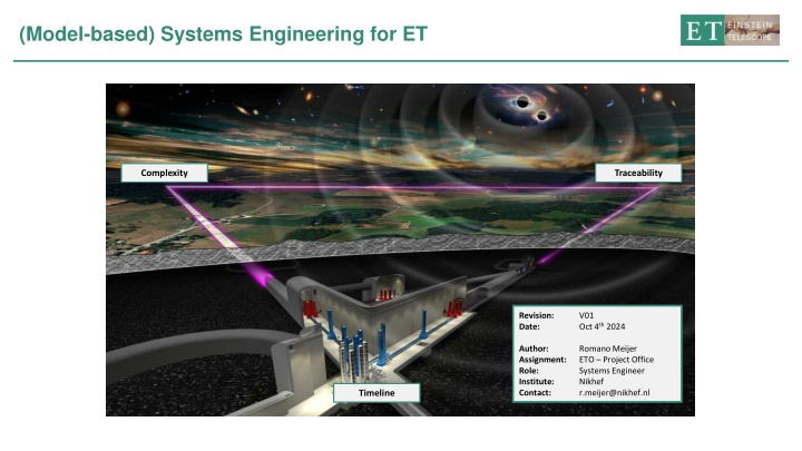 model based systems engineering for et n.w