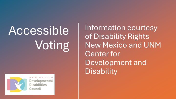 accessible voting n.w