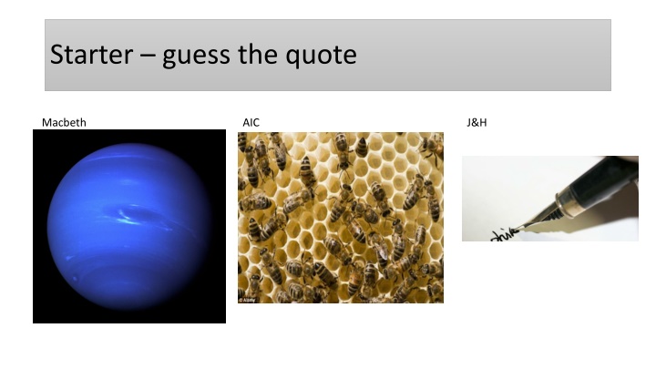 starter guess the quote n.w