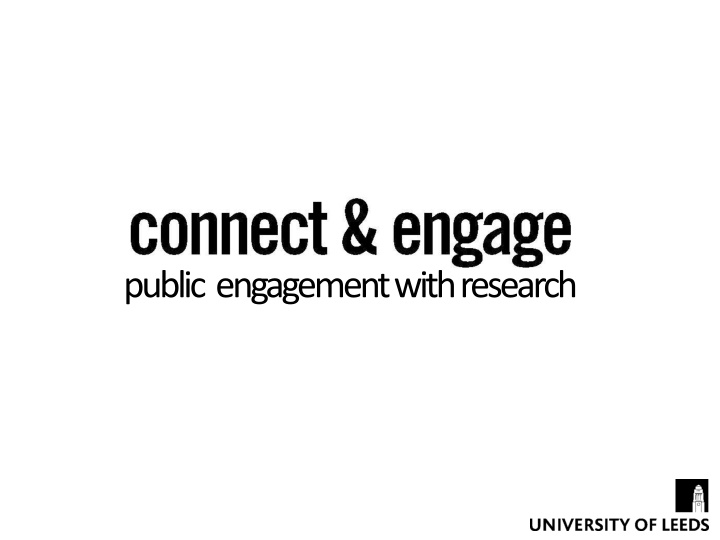 public engagement with research n.w