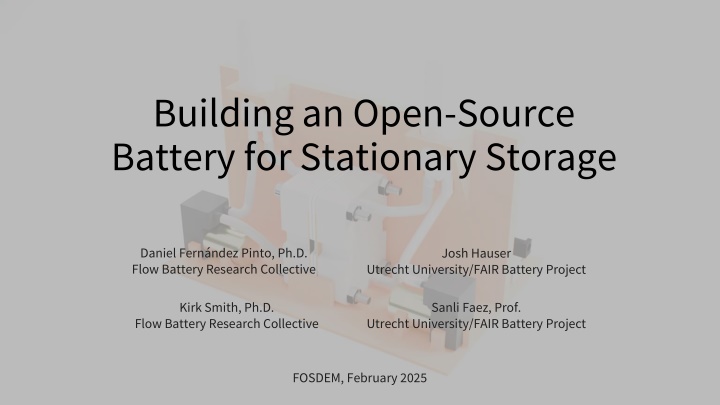 building an open source battery for stationary n.w