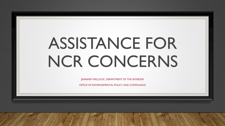 assistance for ncr concerns n.w