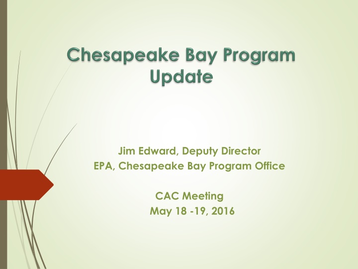 jim edward deputy director epa chesapeake n.w