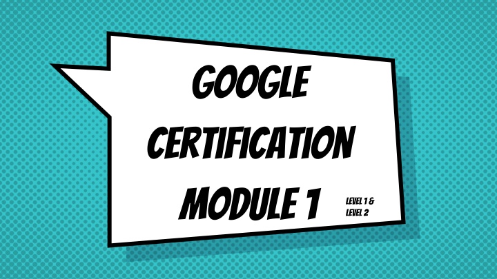 google certification module 1 n.w
