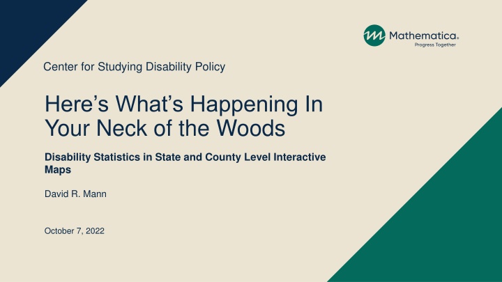 center for studying disability policy n.w