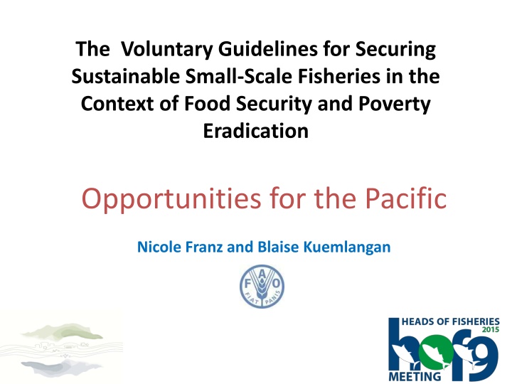 the voluntary guidelines for securing sustainable n.w