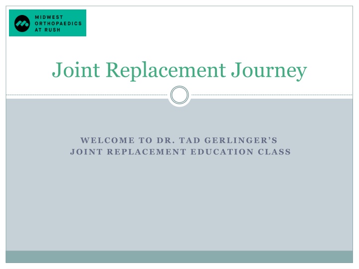 joint replacement journey n.w