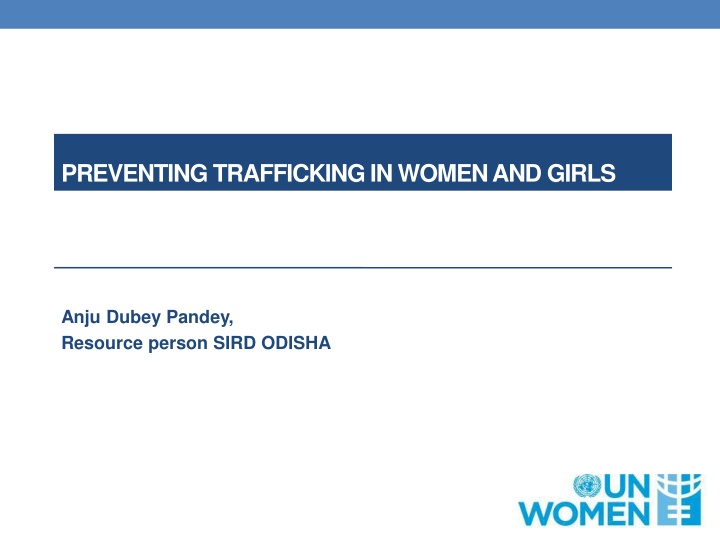 preventing trafficking in women and girls n.w