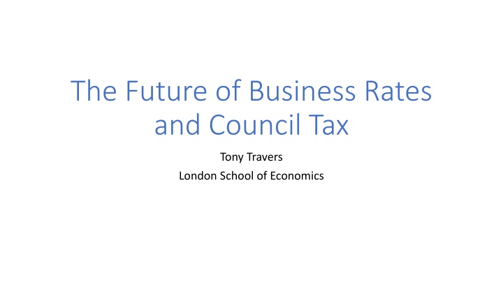 the future of business rates and council tax n.w