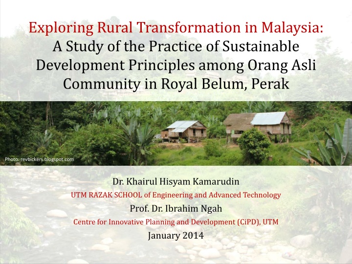 exploring rural transformation in malaysia n.w