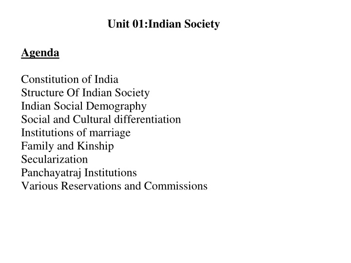 unit 01 indian society n.w