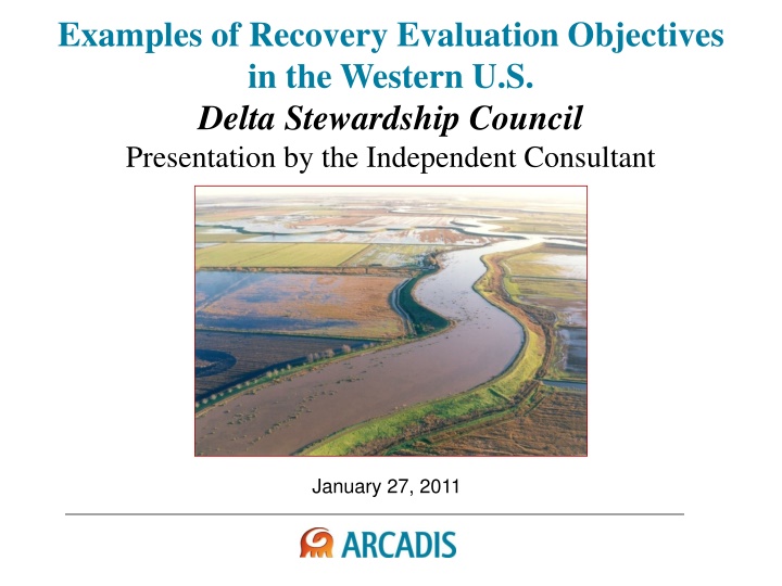 examples of recovery evaluation objectives n.w