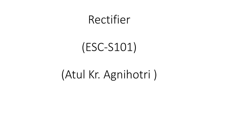 rectifier n.w