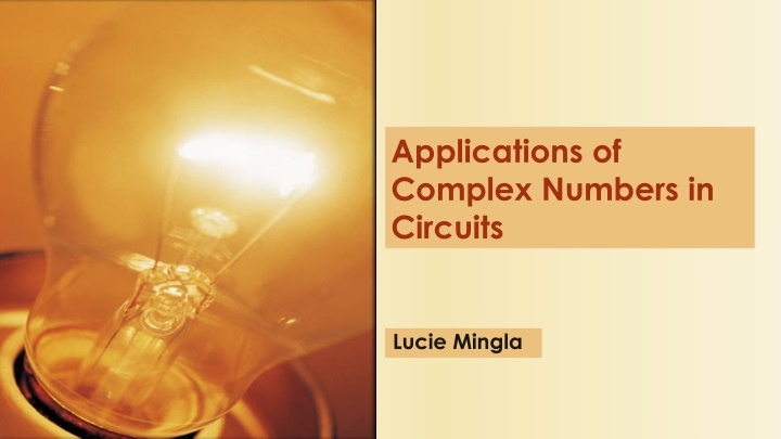 applications of complex numbers in circuits n.w