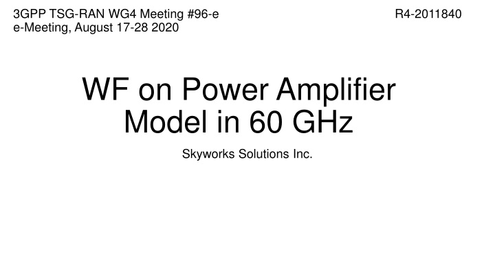 3gpp tsg ran wg4 meeting 96 e e meeting august n.w