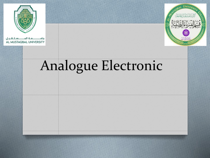 analogue electronic n.w