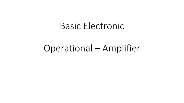 basic electronic n.w