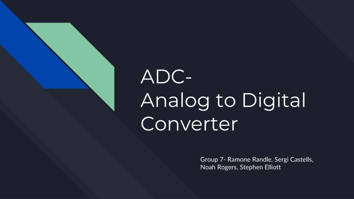 adc analog to digital converter n.w