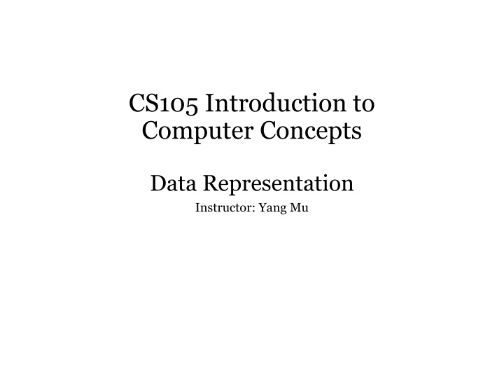 cs105 introduction to computer concepts n.w