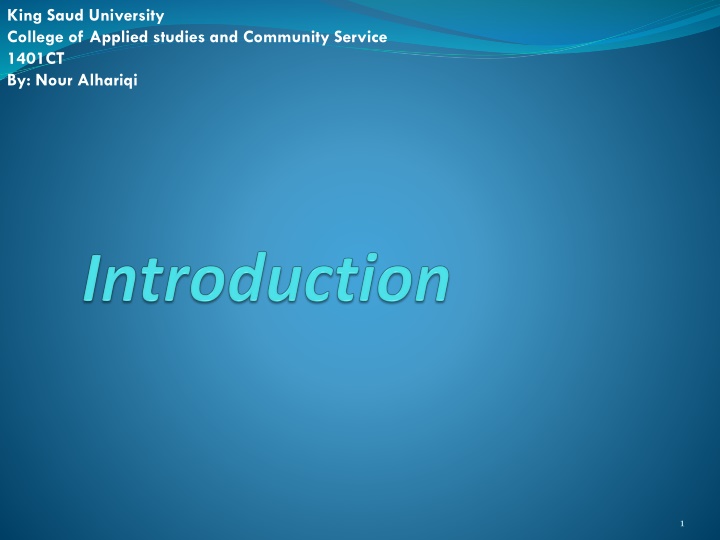 king saud university college of applied studies n.w