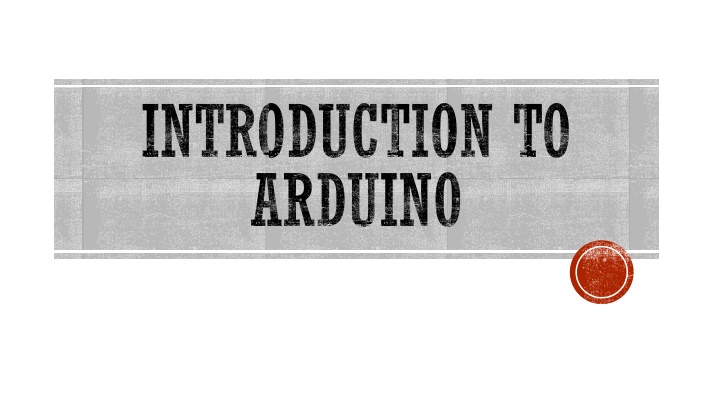 introduction to arduino n.w