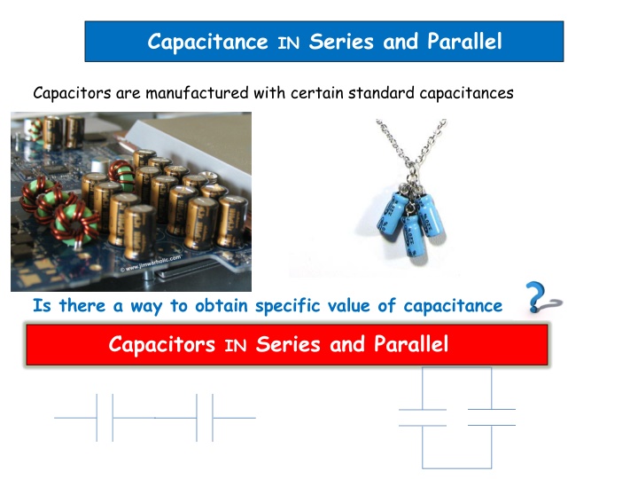capacitance in series and parallel n.w