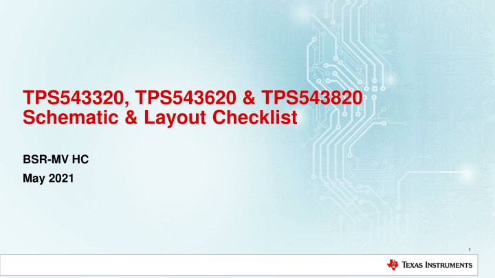 tps543320 tps543620 tps543820 schematic layout n.w