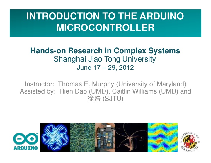 introduction to the arduino microcontroller n.w