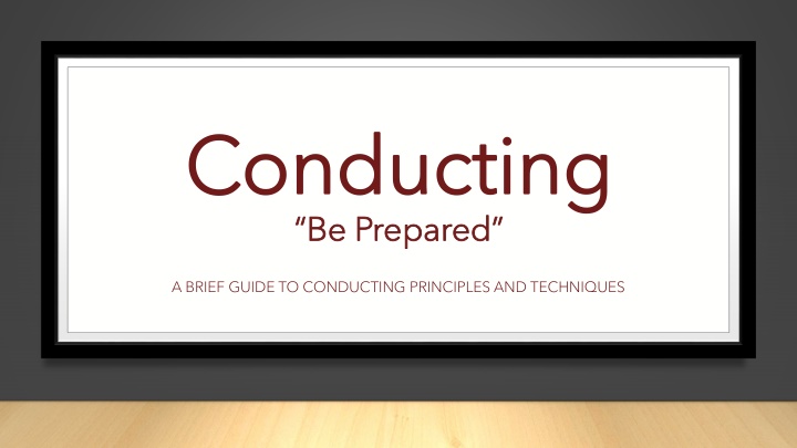 conducting conducting be prepared be prepared n.w