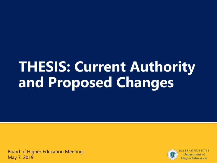 thesis current authority and proposed changes n.w