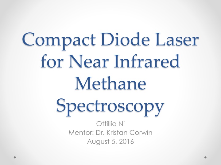 compact diode laser for near infrared methane n.w
