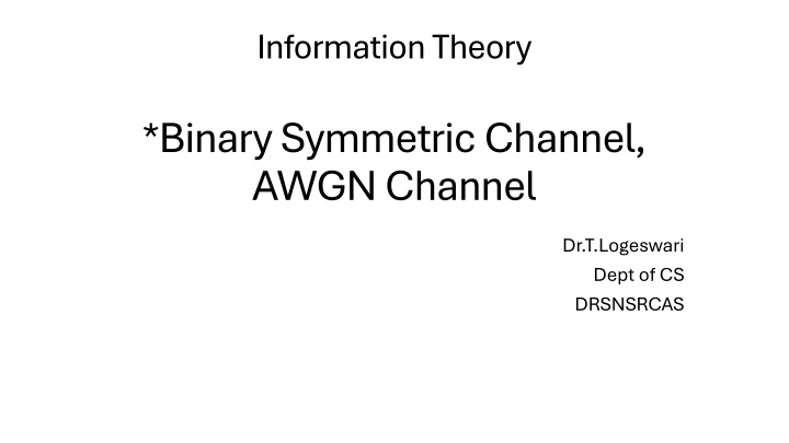 information theory n.w