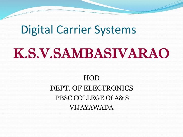 digital carrier systems n.w