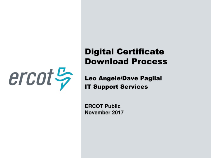 digital certificate download process n.w