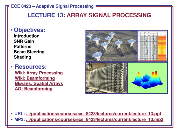 ece 8443 pattern recognition ece 8423 adaptive n.w