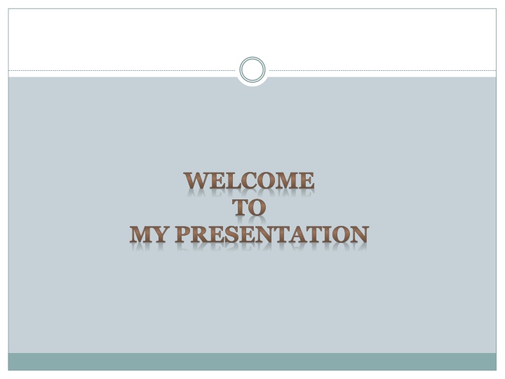 welcome to my presentation n.w