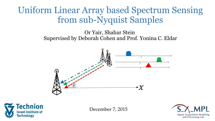 uniform linear array based spectrum sensing from n.w