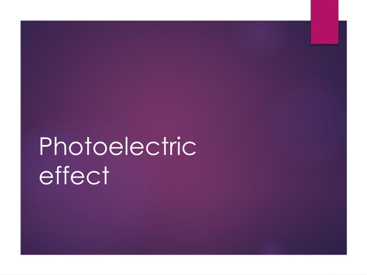 photoelectric effect n.w