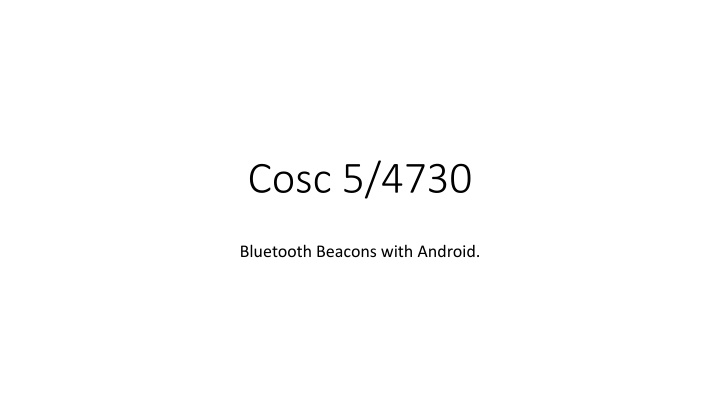 cosc 5 4730 n.w