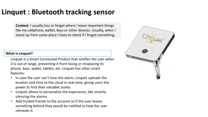 linquet bluetooth tracking sensor n.w