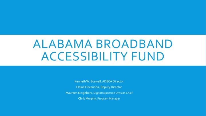 alabama broadband accessibility fund n.w