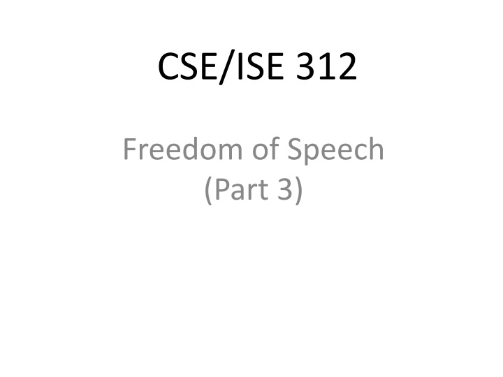 cse ise 312 n.w