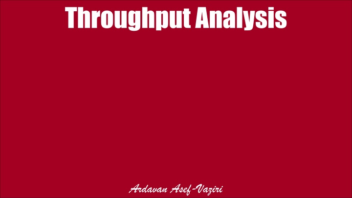 throughput analysis n.w