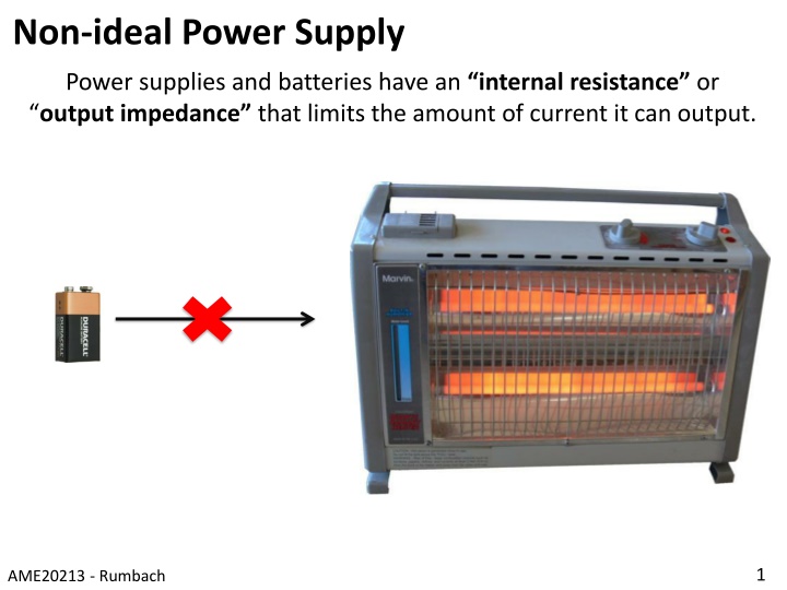 non ideal power supply n.w