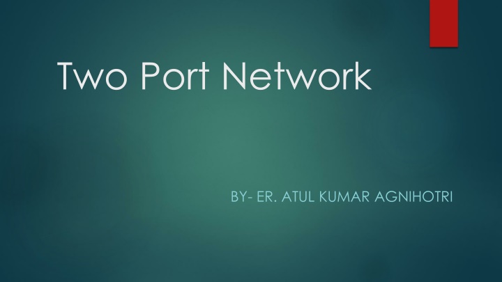 two port network n.w