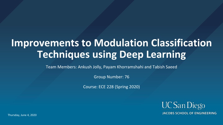 improvements to modulation classification n.w